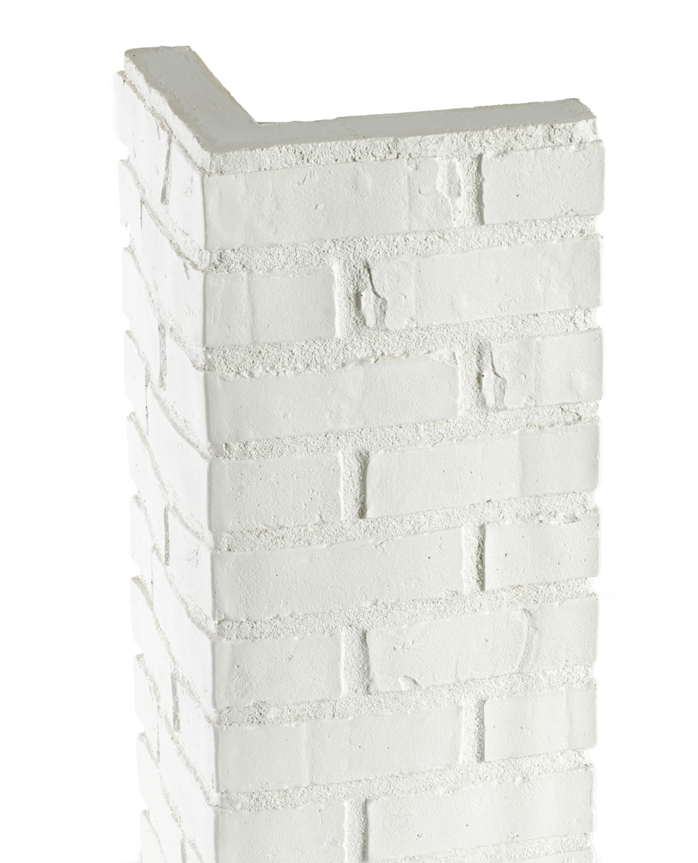 Brick Historic Architectural Corner - White